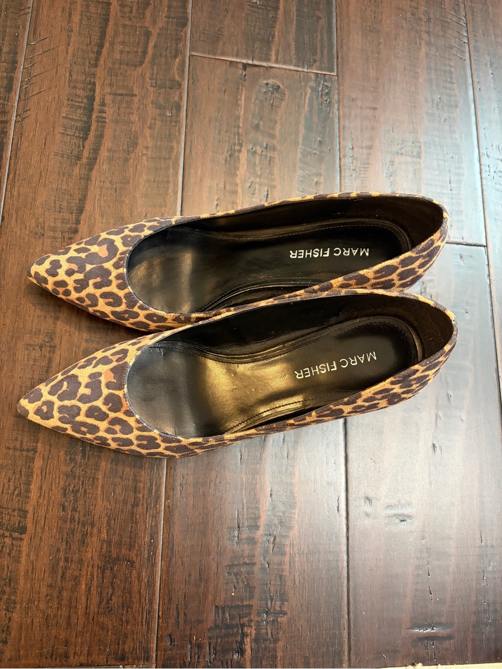 Marc Fisher Leopard Print Block Heel Pumps Classic Sexy Elegant Anima Print 90’s - Picture 8 of 10